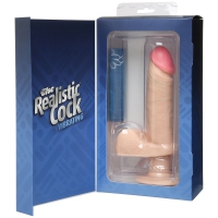 Вибромассажер-реалистик телесного цвета на присоске The Realistic Cock Vibrating 6” - 21,6 см. Арт: 486