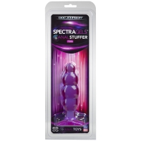 Фиолетовая рельефная анальная пробка SpectraGels Purple Anal Stuffer - 14 см. Арт: 730