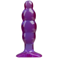 Фиолетовая рельефная анальная пробка SpectraGels Purple Anal Stuffer - 14 см. Арт: 730