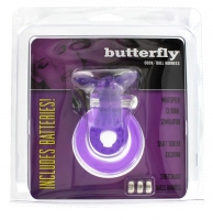 Эрекционное кольцо с вибрацией COCK BALL RING BUTTERFLY JELLY VIBE Арт: 1608