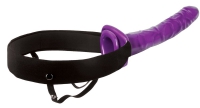 Мужской полый фиолетовый страпон 10  Purple Passion Hollow Strap-On - 24 см. Арт: 10938