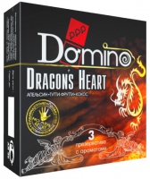 Ароматизированные презервативы Domino Dragon’s Heart  - 3 шт. Арт: 12379