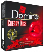 Презервативы Domino Cherry Kiss со вкусом вишни - 3 шт. Арт: 12384