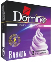 Ароматизированные презервативы Domino  Ваниль  - 3 шт. Арт: 12387