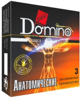 Презервативы анатомической формы Domino  Анатомические  - 3 шт. Арт: 12389