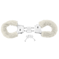 Меховые белые наручники Beginner s Furry Cuffs Арт: 4421