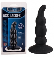 Чёрный анальный стимулятор ASS JACKER - 12 см. Арт: 16354