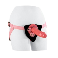 Женский страпон Shane s World Pink Harness with Stud - 19 см. Арт: 21085