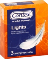 Особо тонкие презервативы Contex Lights - 3 шт. Арт: 4894