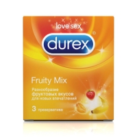 Презервативы с фруктовыми вкусами Durex Fruity Mix - 3 шт. Арт: 4915