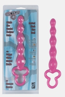 Розовая анальная цепочка Clover Anal Rod - 18 см. Арт: 24623