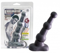 Чёрная втулка с наклоном EXHILARATOR ANAL PLUG - 15,2 см. Арт: 25631