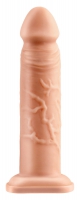 Телесный полый фаллоимитатор на ремешках Silicone Hollow Extension - 22,5 см. Арт: 26648