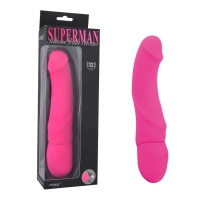 Розовый вибратор Rechargeable Silicone Dildo - 21 см. Арт: 26904