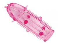 Розовая насадка на пенис с закрытой головкой Арт: 5328