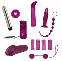 Фиолетовый эротический набор из 12 предметов Surprise Surprise Lovetoyset  Арт: 38276