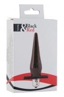 Черная водонепроницаемая вибровтулка Black Red - 12,7 см. Арт: 6671