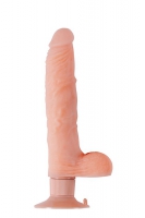 Телесный вибратор на присоске REALSTUFF 9INCH VIBRATOR - 23 см. Арт: 47366