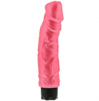 Розовый вибратор-реалистик с богатым рельефом поверхности PEARL SHINE 9 VIBRATOR - 22,8 см. Арт: 47765